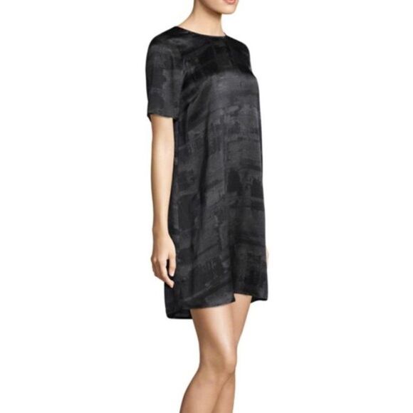 Eileen Fisher Gaia Silk Shift Dress - Picture 1 of 8